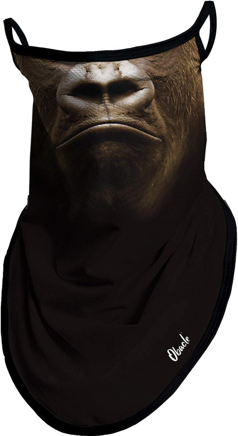 Obacle Bandana Face Mask with Ear Loops Neck Gaiter Face Mask Scarf Face Cover for Men Women - Image 1